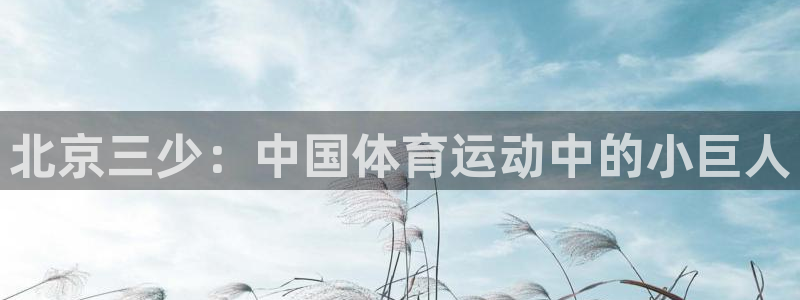 ug环球官网注册：北京三少：中国体育运动中的小巨人