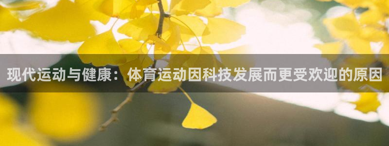 ug环球官网：现代运动与健康：体育运动因科技发展而更受欢迎的原因